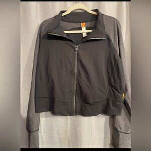 Black and Gray Athletic Top by Jaan
